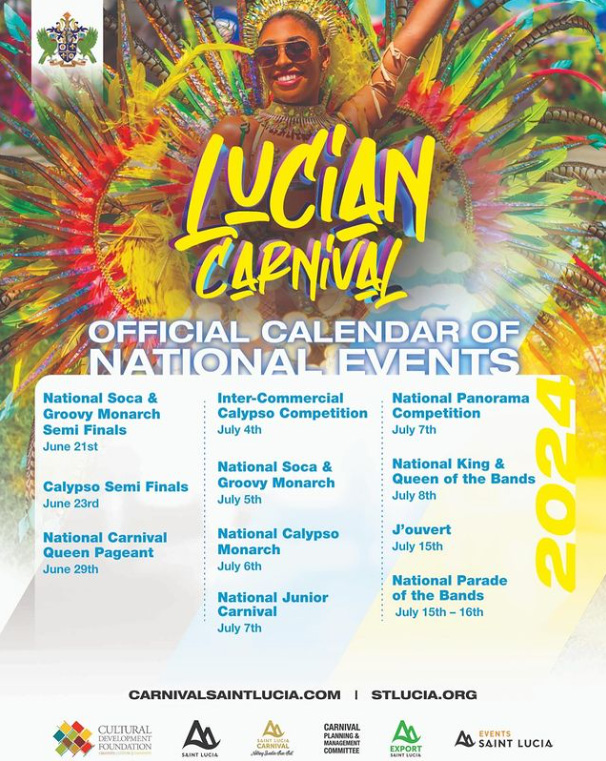 Carnival 2025 Calendar Saint Lucia Carnival